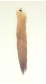 Champagne sable fur tail - Key chain